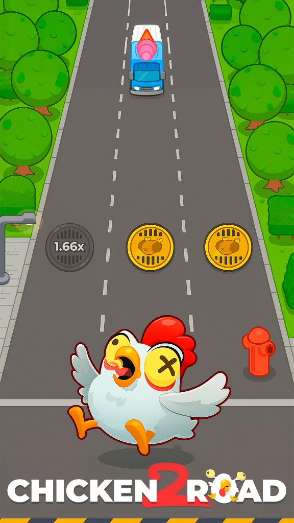 Affichage mobile de Chicken Road 2 dans un navigateur